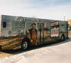 First Bus Wrap in Saskatoon