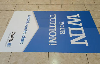 77 Signs_Corporate Identity_Sasktel Floor Decal
