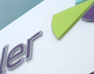 77 Signs_Illuminated Signs_Push Thru Cabinet Detail